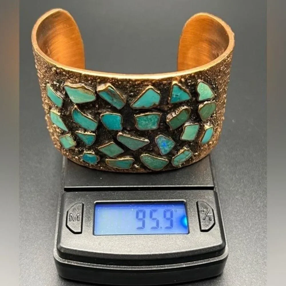 Bell Trading Company Copper Cuff Bracelet with Turquoise